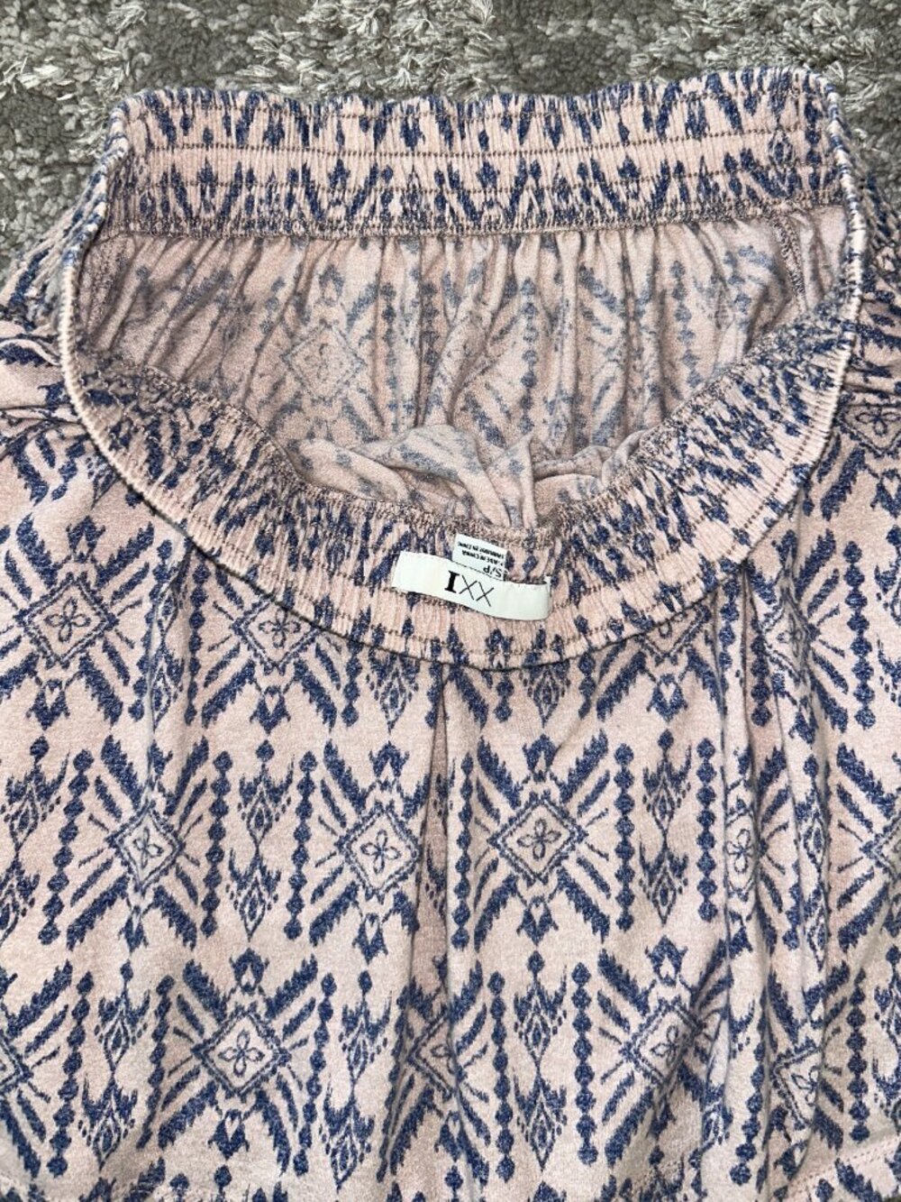 Forever 21 Women's Cream and Blue Skirt Size Small - Picture 3 of 6